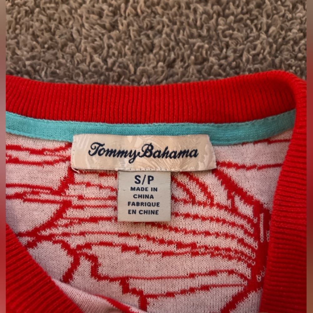 Tommy Bahama Cotton Jacquard Sweater Small Pre-Loved - Picture 11 of 15